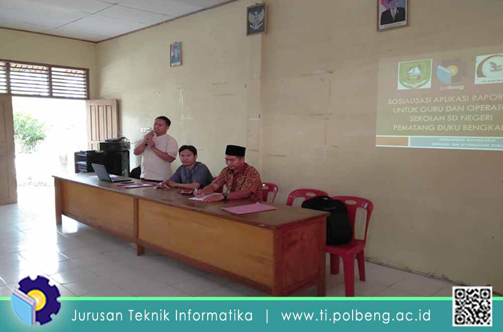 Dosen Jurusan TI Melakukan Sosialisasi dan Workshop Aplikasi Rapor K13 untuk Guru dan Operator SDN Kecamatan Bengkalis Sebagai Kegiatan Pengabdian Masyarakat Mandiri