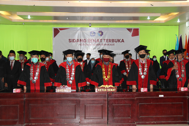 Sebanyak 187 Mahasiswa Baru Jurusan Teknik Informatika Politeknik Negeri Bengkalis Resmi dikukuhkan Secara Offline dan Online